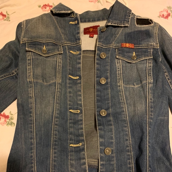 7 For All Mankind Jackets & Blazers - 7 FOR ALL MANKIND JEAN JACKET